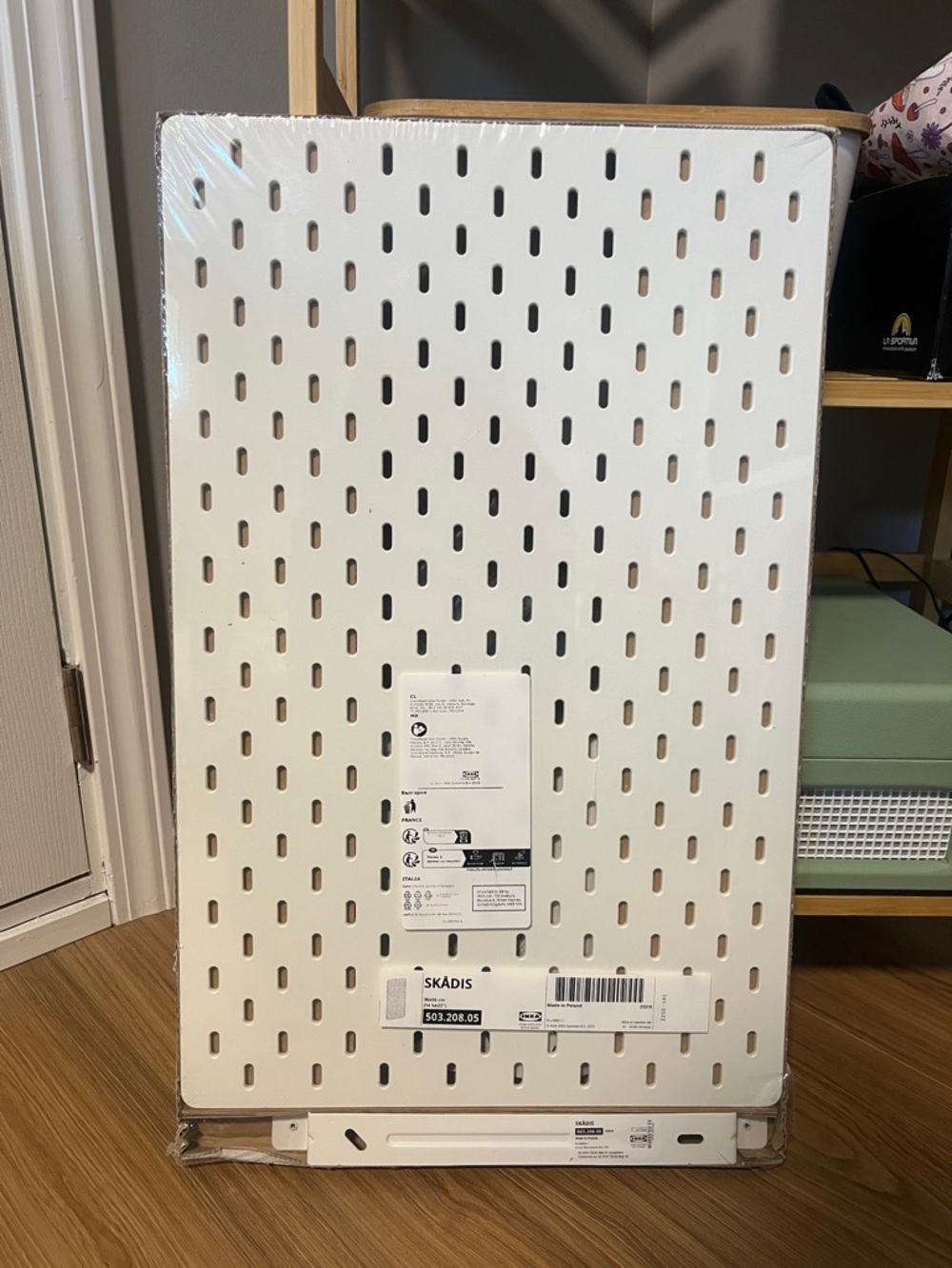 IKEA White Perforated SKÅDIS Pegboard Panel